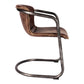 Benedict Dining Chair Grazed Brown Leather (Set of 2)