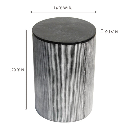 Althea End Table Black Patina