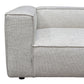 Vice 4PC Modular Sectional in Barley Fabric with Ottoman