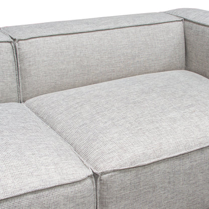 Vice 4PC Modular Sectional in Barley Fabric with Ottoman