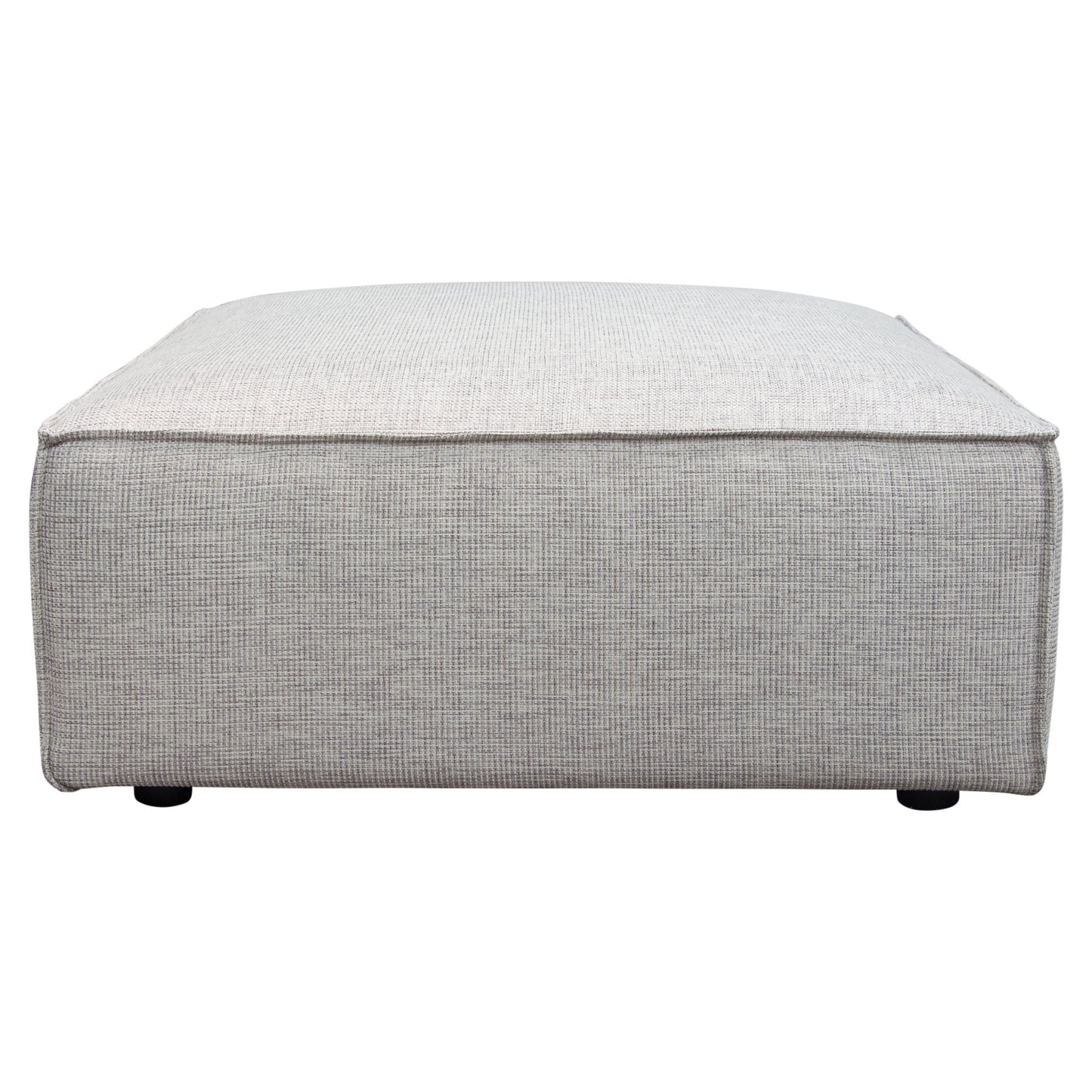 Vice Square Ottoman in Barley Fabric