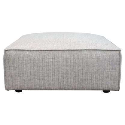 Vice Square Ottoman in Barley Fabric