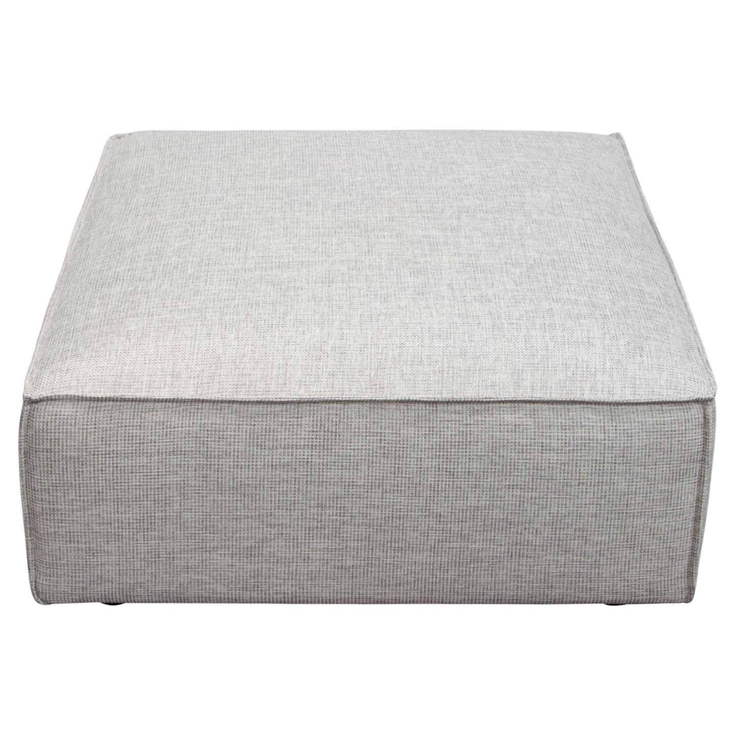 Vice Square Ottoman in Barley Fabric