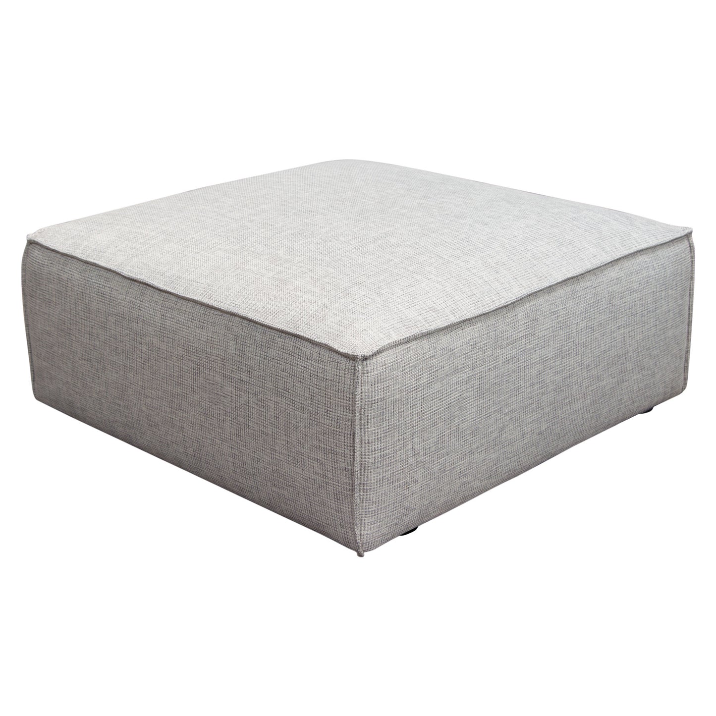 Vice Square Ottoman in Barley Fabric