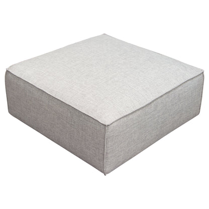 Vice Square Ottoman in Barley Fabric