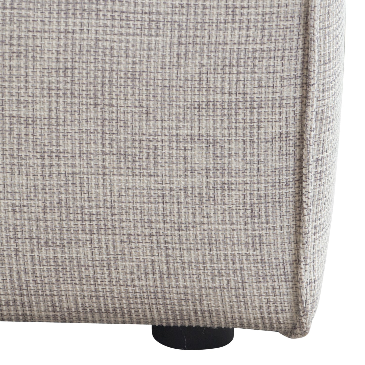 Vice Square Ottoman in Barley Fabric