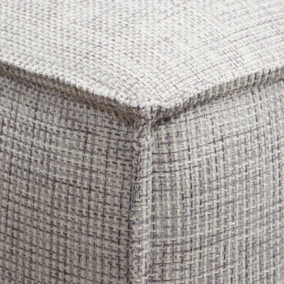 Vice Square Ottoman in Barley Fabric