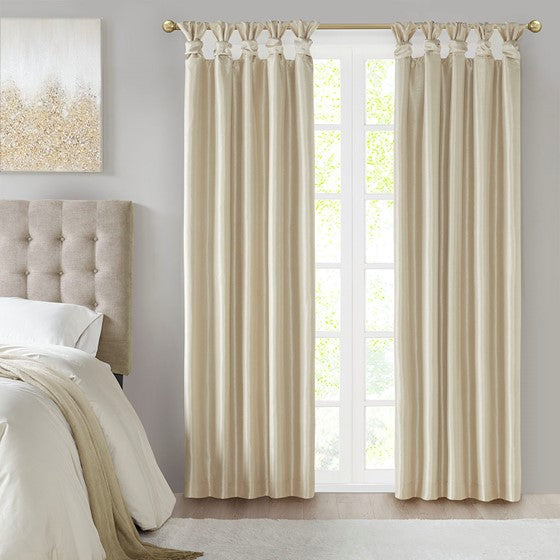 Emilia Twist Tab Total Blackout Window Curtain