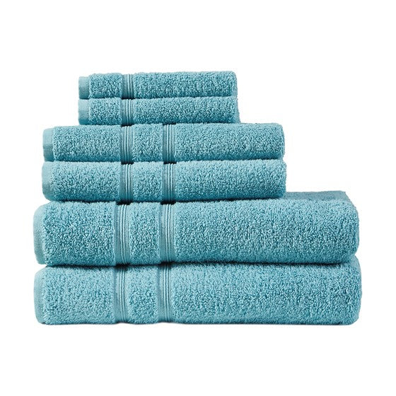 Aegean 100% Turkish Cotton 6 Piece Towel Set