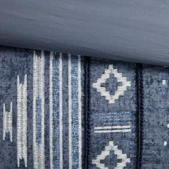 Inari Cotton Printed Comforter Set With Trims
