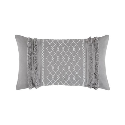 Grey Bea Embroided Pillow