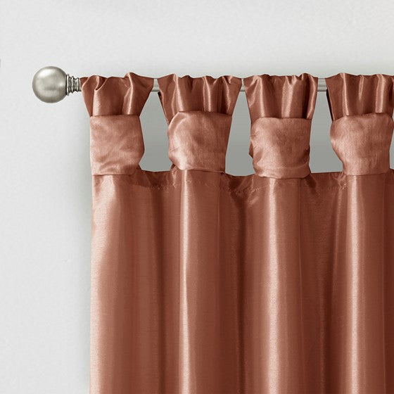 Emilia Twist Tab Lined Window Curtain