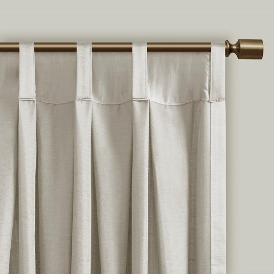 Avignon Pleat Curtain Panel with Tieback (Single)