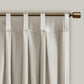 Avignon Pleat Curtain Panel with Tieback (Single)