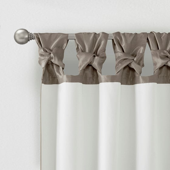 Emilia Twist Tab Lined Window Curtain