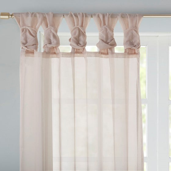 Ceres Twist Tab Voile Sheer Window Pair