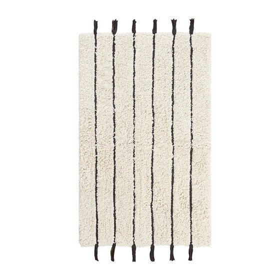 Arbor Stripe Tassel Cotton Tufted Rug