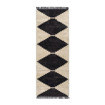 Amanda Black & Ivory Modern Area Rug