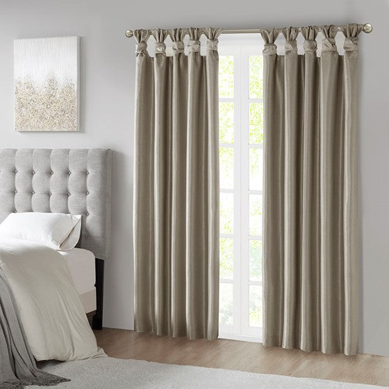 Emilia Twist Tab Total Blackout Window Curtain