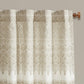 Mila Cotton Printed Window Panel with Chenille Detail and Lining
