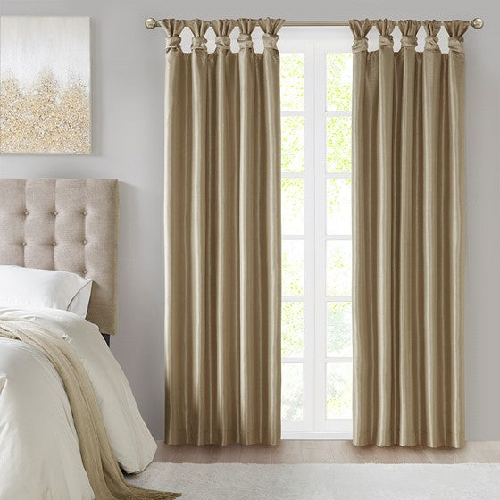 Emilia Twist Tab Total Blackout Window Curtain