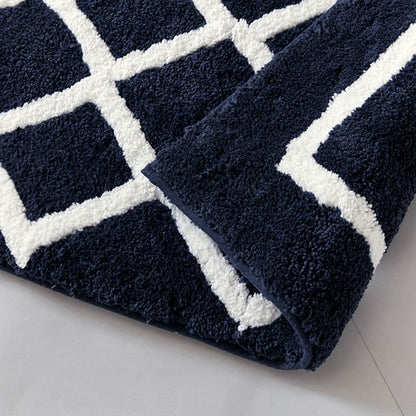 Bittman Reversible High Pile Tufted Microfiber Bath Rug