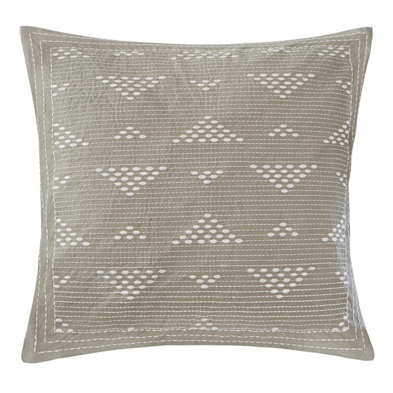 Cario Embroidered Square Pillow