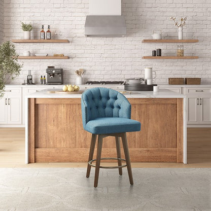 Onyx Upholstered Swivel Counter Stool