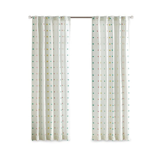 Callie Cotton Jacquard Pom Pom Window Panel